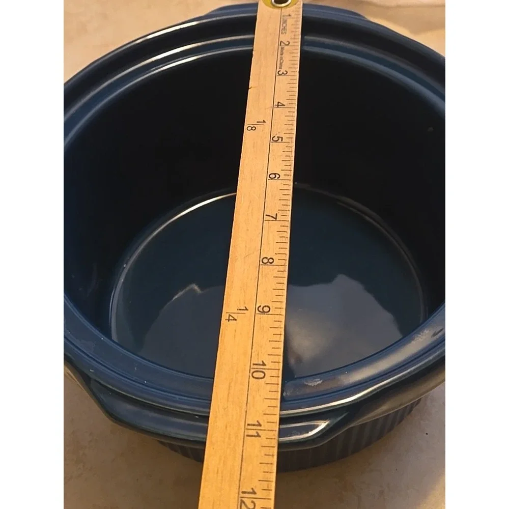 Vintage Rival Crock-Pot Green Ceramic Stoneware Insert Only 3.5 Qt Model 3154 31